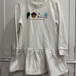Polo by Ralph Lauren Kids White Sweatshirt Dress